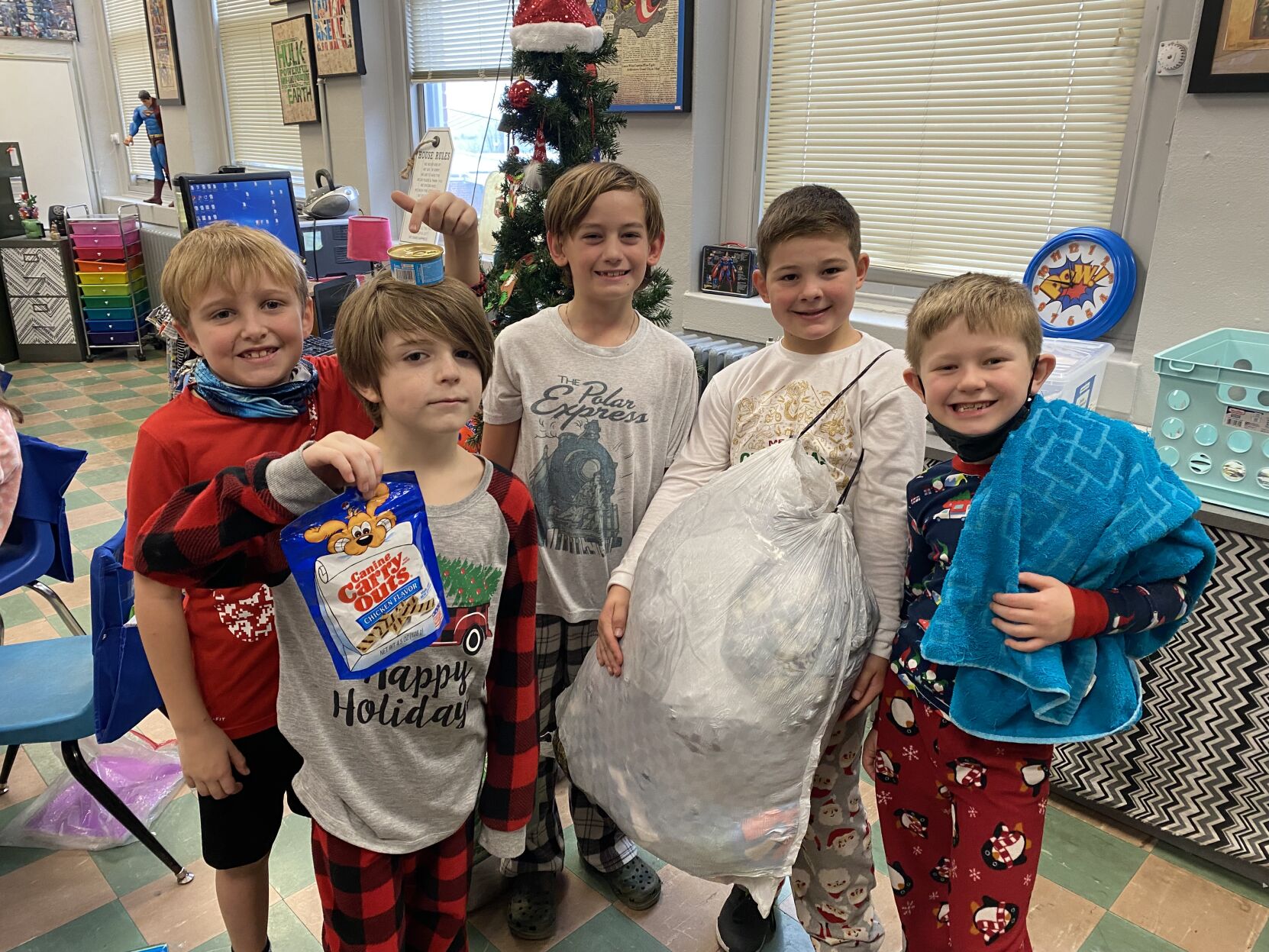 Second Graders at Mary Hughes Give from the Heart
